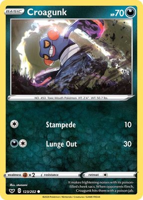 Croagunk, Sword & Shield Base Set