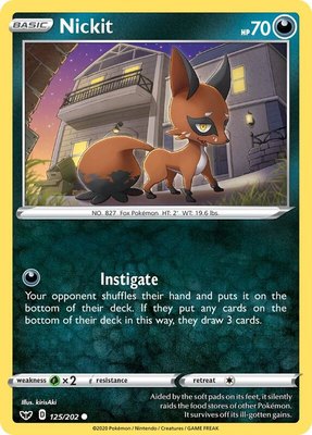 Nickit, Sword & Shield Base Set