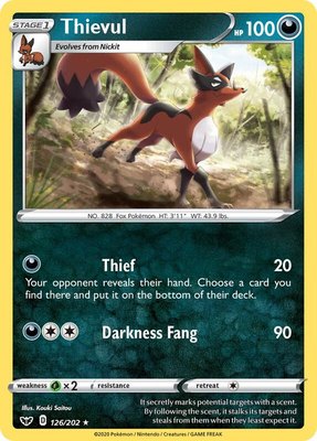 Thievul, Sword & Shield Base Set