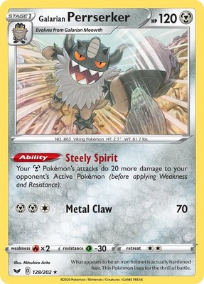 Galarian Perrserker, Sword & Shield Base Set