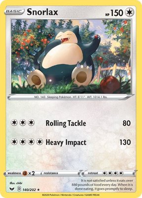 Snorlax, Sword & Shield Base Set