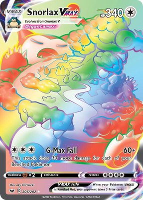 Snorlax VMAX (Secret), Sword & Shield Base Set