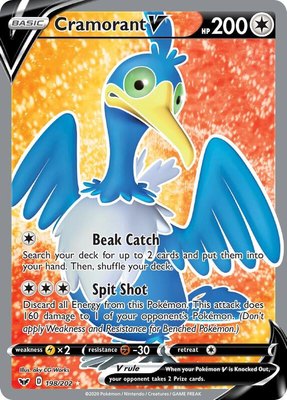 Cramorant V (Full Art), Sword & Shield Base Set