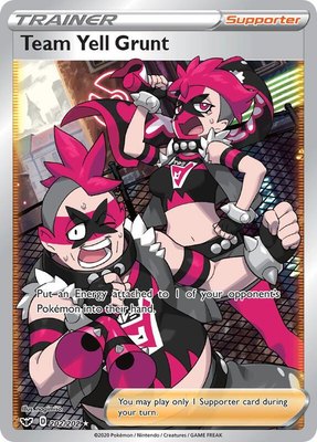Team Yell Grunt (Full Art), Sword & Shield Base Set
