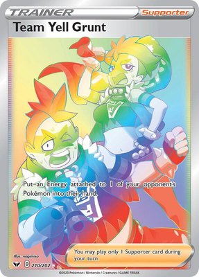 Team Yell Grunt (Secret), Sword & Shield Base Set