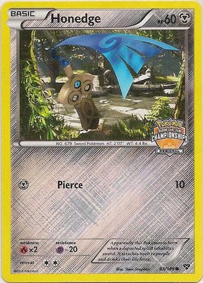 Honedge (Regional Championships), League & Championship Cards
