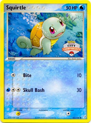 Squirtle (City Championships), League & Championship Cards