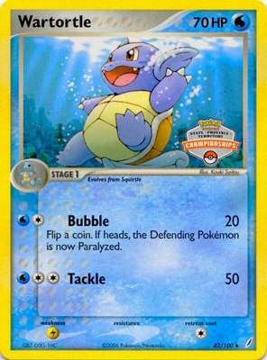 Wartortle (State Championships), League & Championship Cards
