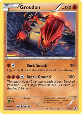 Groudon (XY Black Star Promo), Jumbo Cards