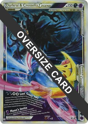 Darkrai & Cresselia Legend & 100/102 (Single Oversized Promo), Jumbo Cards