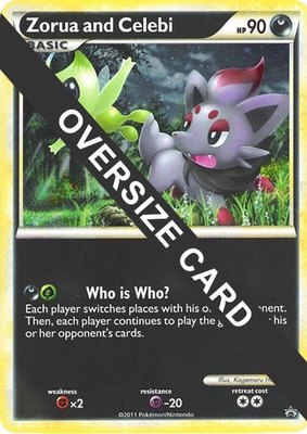 Zorua and Celebi (Black and White Tour Promo), Jumbo Cards