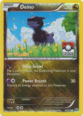 Deino (Pokemon League) [1st Place], League & Championship Cards