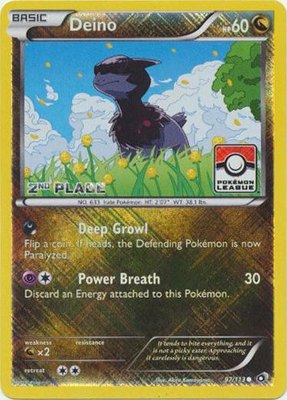Deino (Pokemon League) [2nd Place], League & Championship Cards