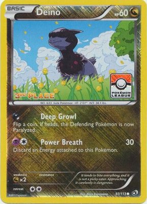 Deino (Pokemon League) [3rd Place], League & Championship Cards