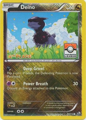 Deino (Pokemon League) [4th Place], League & Championship Cards