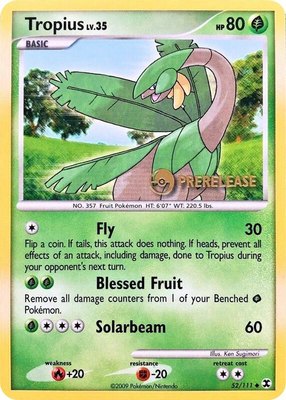 Tropius (Prerelease), Nintendo Promos