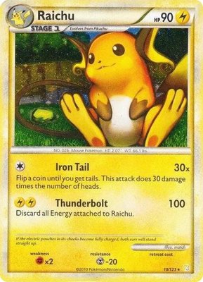 Raichu (Cracked Ice Holo), Deck Exclusives