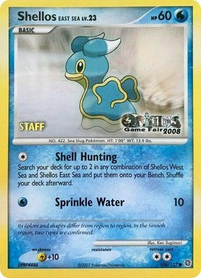 Shellos East Sea (Origins Game Fair 2008) [Staff], Nintendo Promos