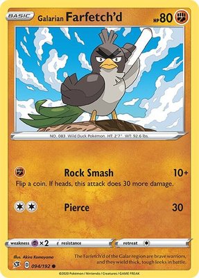 Galarian Farfetch'd, Rebel Clash