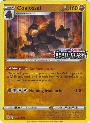 Coalossal (Prerelease), Sword & Shield Promo Cards