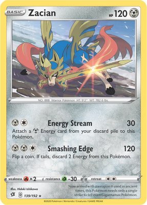 Zacian (Cracked Ice Holo), Deck Exclusives