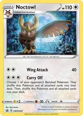 Noctowl, Sword & Shield Promo Cards