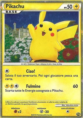 Pikachu (Italian), Pikachu World Collection Promos