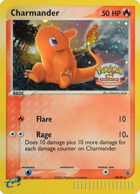 Charmander (City Championships), League & Championship Cards