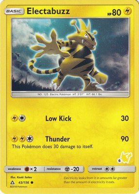 Electabuzz (#6 Pikachu Stamped), Battle Academy