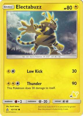 Electabuzz (#41 Pikachu Stamped), Battle Academy