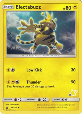 Electabuzz (#58 Pikachu Stamped), Battle Academy