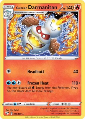 Galarian Darmanitan (28), Darkness Ablaze