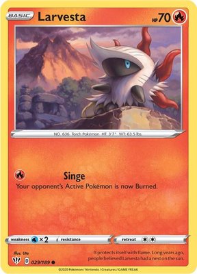Larvesta, Darkness Ablaze