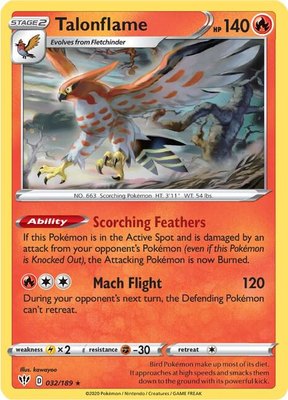 Talonflame, Darkness Ablaze