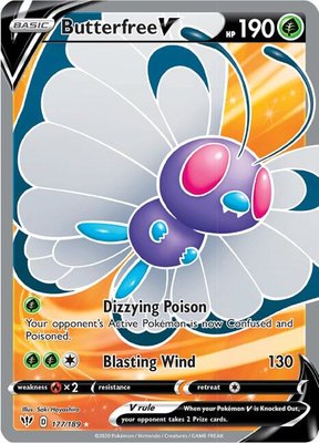 Butterfree V (Full Art), Darkness Ablaze