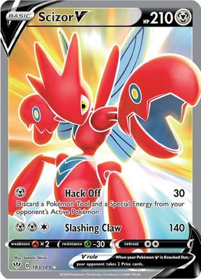 Scizor V (Full Art), Darkness Ablaze