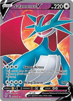 Salamence V (Full Art), Darkness Ablaze