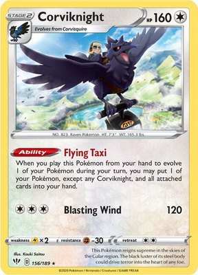 Corviknight, Darkness Ablaze