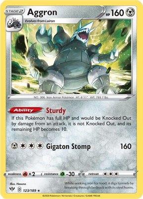 Aggron, Darkness Ablaze