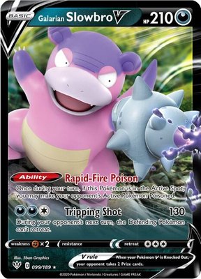 Galarian Slowbro V, Darkness Ablaze