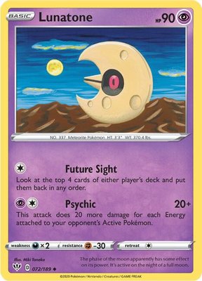 Lunatone, Darkness Ablaze