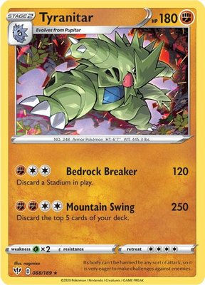 Tyranitar, Darkness Ablaze