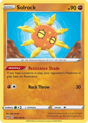 Solrock, Darkness Ablaze