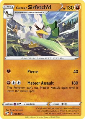 Galarian Sirfetch'd, Darkness Ablaze