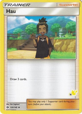 Hau (#13 Pikachu Stamped), Battle Academy
