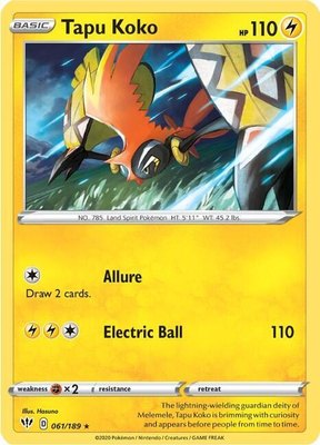 Tapu Koko (Non-Holo), Deck Exclusives
