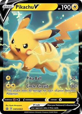 Pikachu V, Sword & Shield Promo Cards