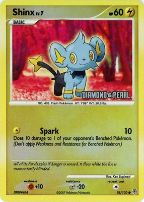 Shinx [Diamond & Pearl], Burger King Promos