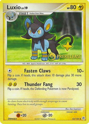 Luxio (Prerelease), Nintendo Promos
