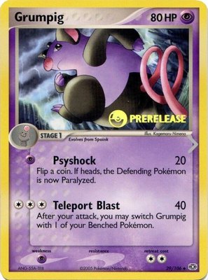 Grumpig (Prerelease), Nintendo Promos